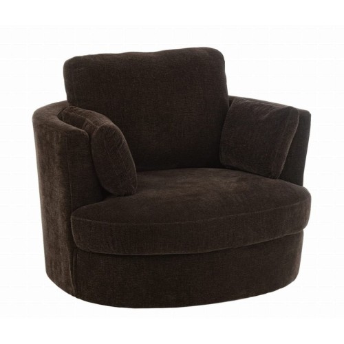fotel obrotowy Swivel ciemnobrązowy j-line