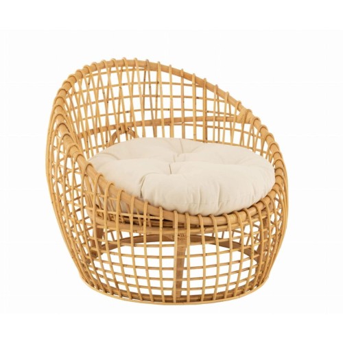 fotel lise rattan naturalny j-line