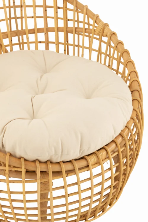 fotel lise rattan naturalny j-line