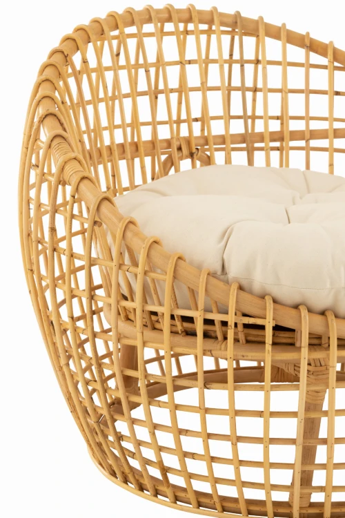 fotel lise rattan naturalny j-line