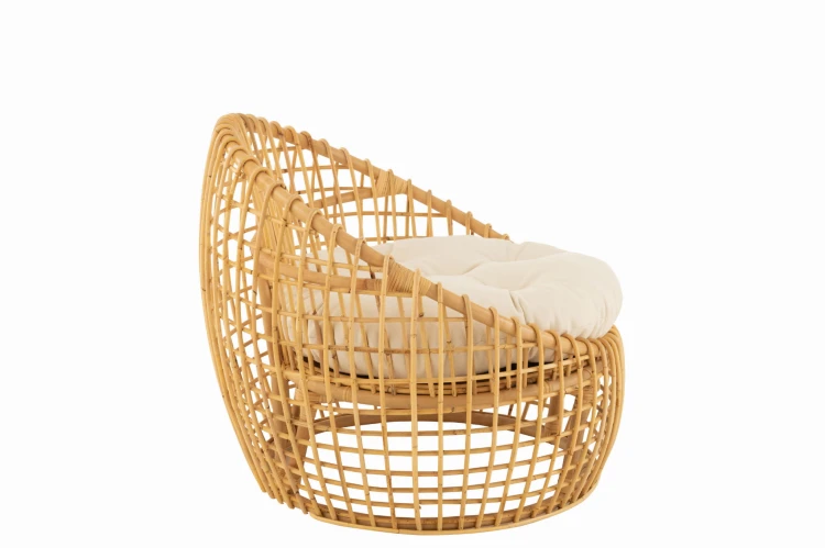 fotel lise rattan naturalny j-line