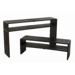 konsole drewniane czarne zestaw 2 j-line