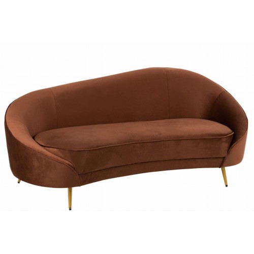 sofa elisabeth textile brown -j-line