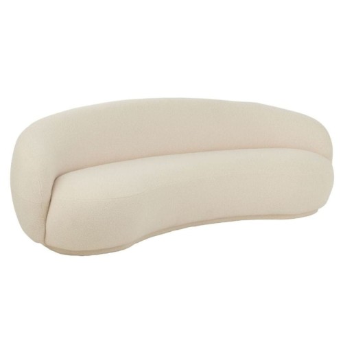 Sofa minimalistyczna półksiężyc snow biała j-line