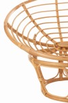 sofa roni rattan z białymi poduszkami j-line