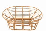 sofa roni rattan z białymi poduszkami j-line