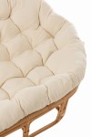 sofa roni rattan z białymi poduszkami j-line