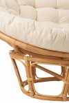 sofa roni rattan z białymi poduszkami j-line