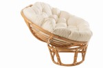 sofa roni rattan z białymi poduszkami j-line