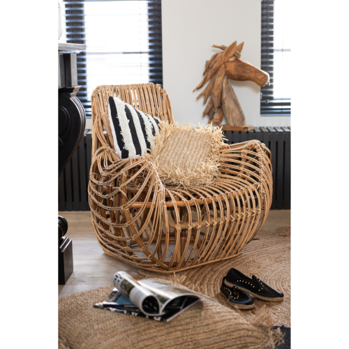 rattanowy fotel do salonu j-line