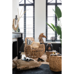 rattanowy fotel Ana do sypialni