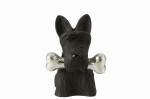 szkocki terrier z kością black silver