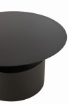 stolik kawowy round metal black