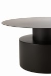 stolik kawowy round metal black