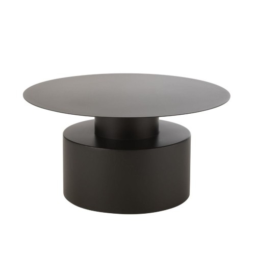 stolik kawowy round metal black