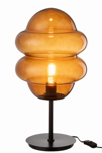 lampa stołowa honey spoon glass brown j-line