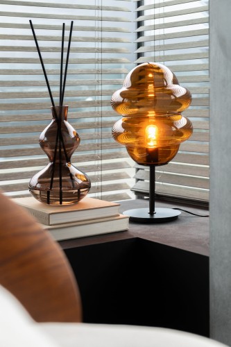 lampa stołowa honey spoon glass brown j-line
