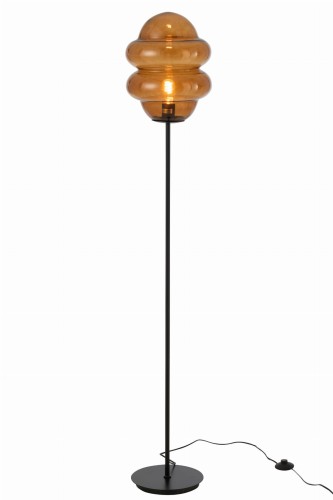 lampa podłogowa honey spoon glass brown j-line