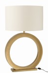 lampa stołowa round okrąg z białym kloszem j-line