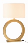 lampa stołowa round okrąg z białym kloszem j-line