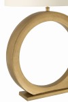 lampa stołowa round okrąg z białym kloszem j-line