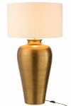 lampa stołowa House złota z białym kloszem j-line