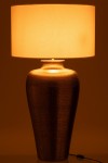 lampa stołowa House złota z białym kloszem j-line