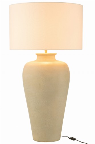 lampa stołowa house na konsolę cylindryczna ecru j-line