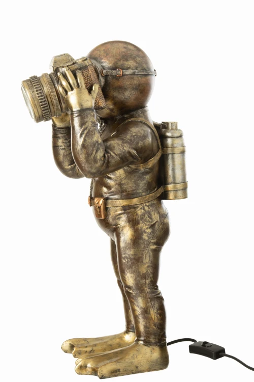 lampa stołowa nurek antique brown j-line