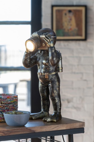 lampa stołowa nurek antique brown j-line