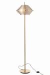 lampa podłogowa mid-century style o przydymionym szkle j-line