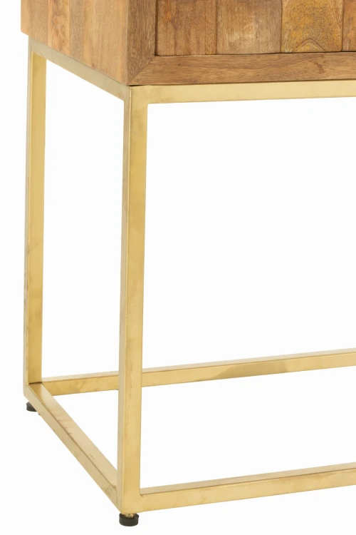 komoda nino na metalowych nóżkach z drewna mango natural j-line