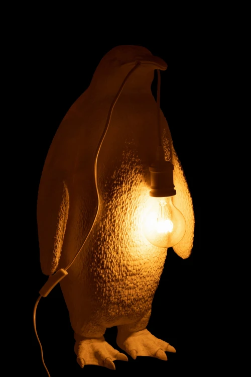 lampa stołowa pingwin biała j-line