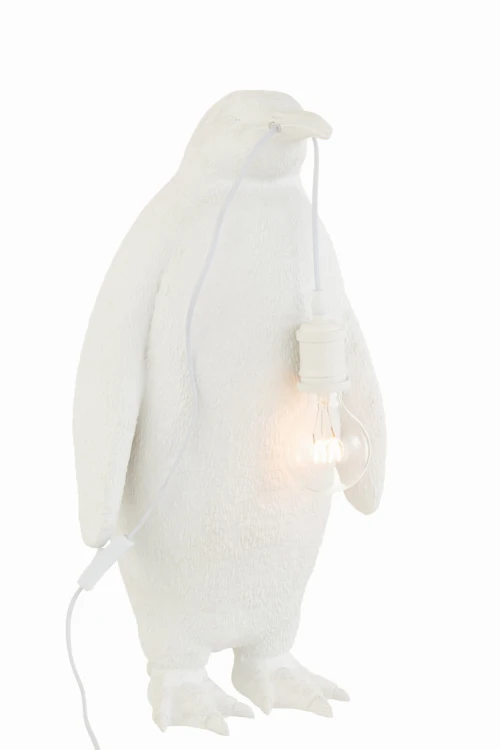 lampa stołowa pingwin biała j-line