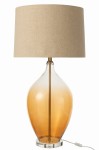 lampa stołowa amber bursztyn ze szkła j-line