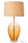lampa stołowa amber bursztyn ze szkła j-line