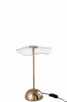 lampa stołowa kwiat złota led j-line