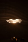 lampa stołowa kwiat złota led j-line