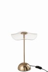 lampa stołowa kwiat złota led j-line