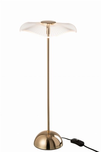lampa stołowa kwiat złota duża j-line