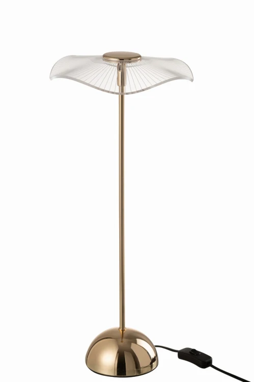 lampa stołowa kwiat złota duża j-line