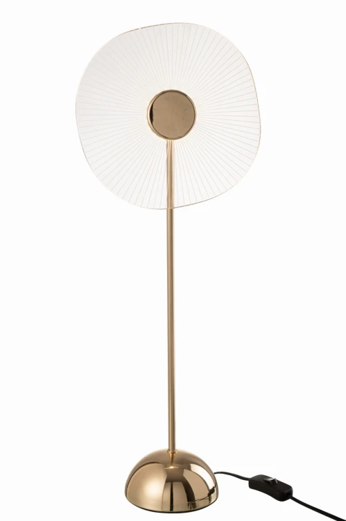 lampa stołowa kwiat złota duża j-line