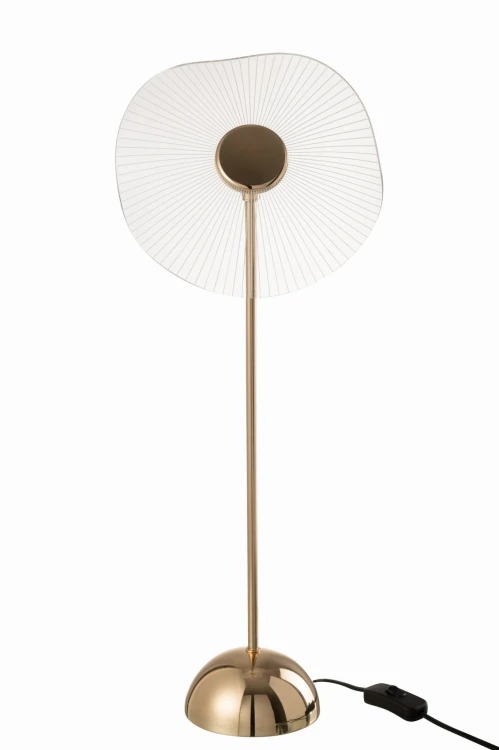 lampa stołowa kwiat złota duża j-line