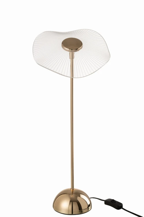 lampa stołowa kwiat złota duża j-line