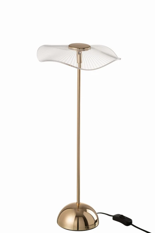lampa stołowa kwiat złota duża j-line