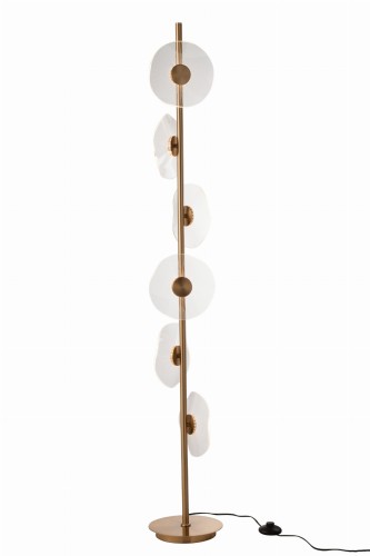 lampa podłogowa flower kwiat złota led j-line