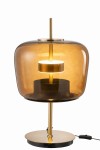 lampa stołowa brown glass j-line