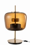 lampa stołowa brown glass j-line