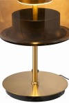 lampa stołowa brown glass j-line