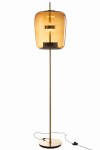 lampa podłogowa amber dome brown glass j-line